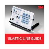 3M™ In-Line Freestanding Copyholder, 300 Sheet Capacity, Plastic, Black/Clear (MMMDH640) Each
