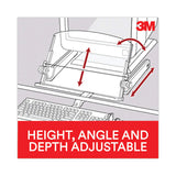 3M™ In-Line Freestanding Copyholder, 300 Sheet Capacity, Plastic, Black/Clear (MMMDH640) Each