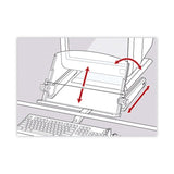 3M™ In-Line Freestanding Copyholder, 300 Sheet Capacity, Plastic, Black/Clear (MMMDH640) Each