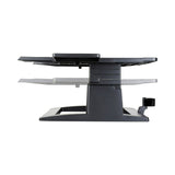 3M™ Adjustable Notebook Riser, 13" x 13" x 4" to 6", Black, Supports 20 lbs (MMMLX500) Each