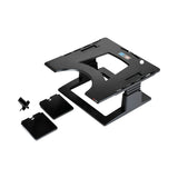 3M™ Adjustable Notebook Riser, 13" x 13" x 4" to 6", Black, Supports 20 lbs (MMMLX500) Each