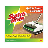 Scotch-Brite® Quick Floor Sweeper, 42" Aluminum Handle, White/Gray/Green (MMMM007CCW) Each