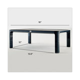 3M™ Adjustable Monitor Stand, 16" x 12" x 1.75" to 5.5", Black, Supports 20 lbs (MMMMS85B) Each