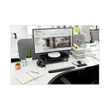 3M™ Extra-Wide Adjustable Monitor Stand, 20" x 12" x 1" to 5.78", Silver/Black, Supports 40 lbs (MMMMS90B) Each