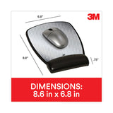 3M™ Antimicrobial Gel Compact Mouse Pad with Wrist Rest, 8.6 x 6.75, Black (MMMMW309LE) Each