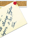 Quartet® Bulletin Bar I, 18 x 1, Brown Surface, Silver Aluminum Frame (QRT2003) Each