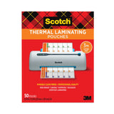Scotch™ Laminating Pouches, 3 mil, 9" x 11.5", Gloss Clear, 50/Pack (MMMTP385450) Pack of 50
