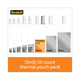 Scotch™ Laminating Pouches, 5 mil, 9" x 11.5", Gloss Clear, 50/Pack (MMMTP585450) Pack of 50