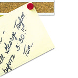 Quartet® Bulletin Bar I, 36 x 1, Brown Surface, Silver Aluminum Frame (QRT2005) Each