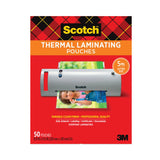 Scotch™ Laminating Pouches, 5 mil, 9" x 11.5", Gloss Clear, 50/Pack (MMMTP585450) Pack of 50
