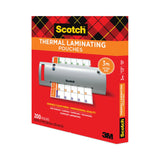 Scotch™ Laminating Pouches, 3 mil, 9" x 11.5", Gloss Clear, 200/Pack (MMMTP3854200) Pack of 200