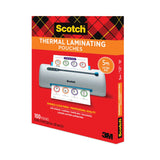 Scotch™ Laminating Pouches, 5 mil, 9" x 11.5", Gloss Clear, 100/Pack (MMMTP5854100) Pack of 100