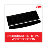 3M™ Antimicrobial Foam Keyboard Wrist Rest, 18 x 2.75, Black (MMMWR209MB) Each