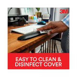 3M™ Antimicrobial Gel Large Keyboard Wrist Rest, 19 x 2.75, Black (MMMWR310LE) Each