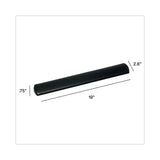 3M™ Antimicrobial Gel Large Keyboard Wrist Rest, 19 x 2.75, Black (MMMWR310LE) Each