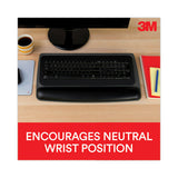 3M™ Antimicrobial Gel Keyboard Wrist Rest Platform, 19.6 x 10.6, Black/Gray/Silver (MMMWR420LE) Each