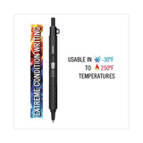 Zebra® X-701 Ballpoint Pen, Retractable, Fine 0.7 mm, Black Ink, Black Barrel (ZEB29811) Each