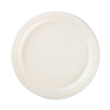 Hefty® ECOSAVE Tableware, Plate, Bagasse, 10.13" dia, White, 16/Pack (RFPD71016PK) Pack of 16