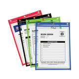 C-Line® Heavy-Duty Super Heavyweight Plus Stitched Shop Ticket Holders, Clear/Assorted, 9 x 12, 20/Box (CLI50920) Box of 20