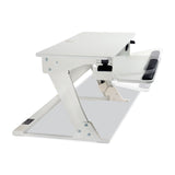 3M™ Precision Standing Desk, 35.4" x 23.2" x 6.2" to 20", White (MMMSD60W) Each