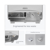 Kimberly-Clark Professional* ICON Coreless Standard Roll Toilet Paper Dispenser, 8.43 x 13 x 7.25, Silver Mosaic (KCC53698) Each