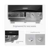 Kimberly-Clark Professional* ICON Coreless Standard Roll Toilet Paper Dispenser, 8.43 x 13 x 7.25, Black Mosaic (KCC58722) Each