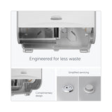 Kimberly-Clark Professional* ICON Coreless Standard Roll Toilet Paper Dispenser, 8.43 x 13 x 7.25, White Mosaic (KCC58712) Each