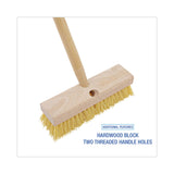 Boardwalk® Deck Brush Head, 2" Cream Polypropylene Bristles, 10" Brush (BWK3310) Each