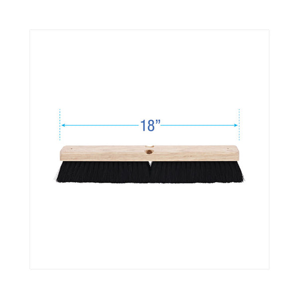 Boardwalk® Floor Brush Head, 2.5" Black Tampico Fiber Bristles, 18" Brush (BWK20218)