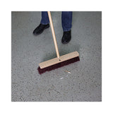 Boardwalk® Floor Brush Head, 3" Maroon Heavy-Duty Polypropylene Bristles, 18" Brush (BWK20318) Each