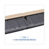 Boardwalk® Floor Brush Head, 3" Gray Flagged Polypropylene Bristles, 18" Brush (BWK20418) Each