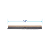 Boardwalk® Floor Brush Head, 3" Gray Flagged Polypropylene Bristles, 36" Brush (BWK20436) Each