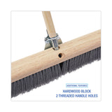 Boardwalk® Floor Brush Head, 3" Gray Flagged Polypropylene Bristles, 36" Brush (BWK20436) Each