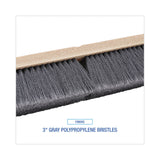 Boardwalk® Floor Brush Head, 3" Gray Flagged Polypropylene Bristles, 36" Brush (BWK20436) Each