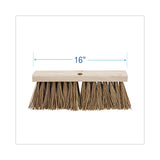 Boardwalk® Street Broom Head, 6.25" Brown Palmyra Fiber Bristles, 16" Brush (BWK71160) Each