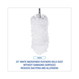 Boardwalk® MicroFeather Duster, Microfiber Feathers, Washable, 23", White (BWKMICRODUSTER) Each