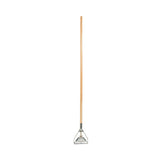 Boardwalk® Quick Change Metal Head Mop Handle for No. 20 and Up Heads, 62" Wood Handle (BWK605) Each