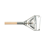 Boardwalk® Quick Change Metal Head Mop Handle for No. 20 and Up Heads, 62" Wood Handle (BWK605) Each