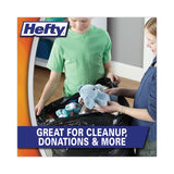 Hefty® Easy Flaps Trash Bags, 30 gal, 0.85 mil, 30" x 33", Black, 40 Bags/Box, 6 Boxes/Carton (RFPE27744CT) 6 Boxes of 40