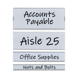 C-Line® Clear Magnetic Label Holders, Side Load, 6 x 0.5, 10/Pack (CLI87805) Pack of 10