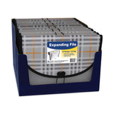 C-Line® Plaid Design Expanding Files, 1.5" Expansion, 13 Sections, Cord/Hook Closure, 1/6-Cut Tabs, Letter Size, Gray Plaid (CLI58312) Each