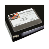 C-Line® Self-Adhesive Business Card Holders, Top Load, 2 x 3.5, Clear, 10/Pack (CLI70257) Pack of 10