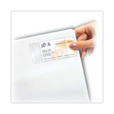 C-Line® Self-Adhesive Business Card Holders, Side Load, 2 x 3.5, Clear, 10/Pack (CLI70238) Pack of 10