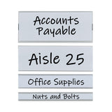 C-Line® Clear Magnetic Label Holders, Side Load, 6 x 2, 10/Pack (CLI87820) Pack of 10