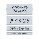 C-Line® Clear Magnetic Label Holders, Side Load, 6 x 2.5, 10/Pack (CLI87825) Pack of 10