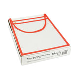C-Line® 1-Pocket Shop Ticket Holder w/Setrap and Red Stitching, 75-Sheet, 9 x 12, 15/Box (CLI41924) Box of 15