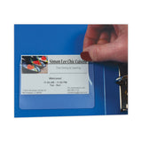 C-Line® Self-Adhesive Business Card Holders, Top Load, 2 x 3.5, Clear, 10/Pack (CLI70257) Pack of 10