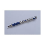 Zebra® F-301 Ballpoint Pen, Retractable, Fine 0.7 mm, Blue Ink, Stainless Steel/Blue Barrel (ZEB27120) Each