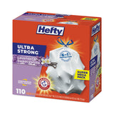 Hefty® Ultra Strong Scented Tall White Kitchen Bags, 13 gal, 0.9 mil, 23.75" x 24.88", White, 110 Bags/Box, 3 Boxes/Carton (PCTE88366CT) Case of 330