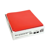 C-Line® Two-Pocket Heavyweight Poly Portfolio Folder, 3-Hole Punch, 11 x 8.5, Red, 25/Box (CLI32934) Box of 25